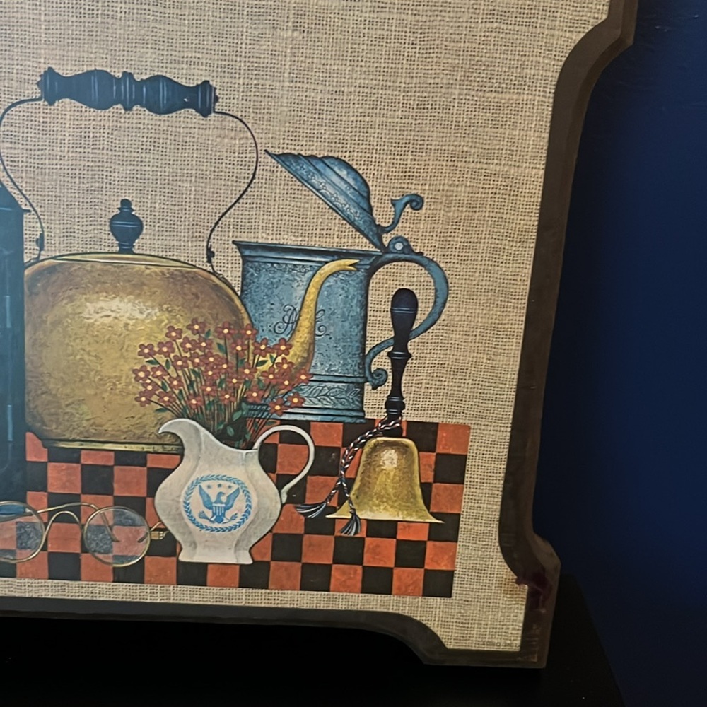 Vintage 70s Wood Wall Decor - Picture 3 of 5